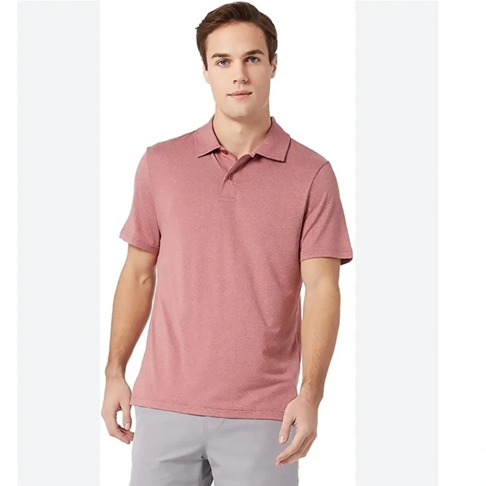 ❤️ 🆕 32 DEGREES COOL Heather Red Polo Size XXL